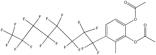 4-(Heptadecafluorooctyl)-3-methylbenzene-1,2-diol diacetate|