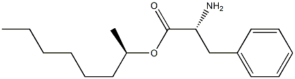 (R)-2-Amino-3-phenylpropanoic acid (R)-1-methylheptyl ester 结构式