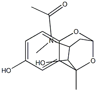4-[Acetyl(methyl)amino]-2,6-epoxy-6-methyl-3,4,5,6-tetrahydro-2H-1-benzoxocin-5,8-diol Structure