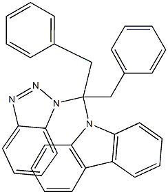 2-(1H-Benzotriazol-1-yl)-2-(9H-carbazol-9-yl)-1,3-diphenylpropane Structure