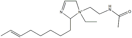 1-[2-(Acetylamino)ethyl]-1-ethyl-2-(6-octenyl)-3-imidazoline-1-ium Structure
