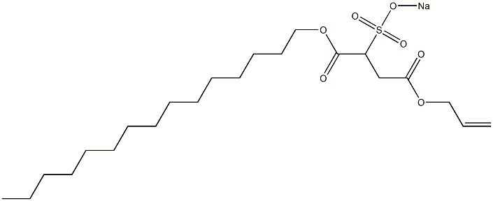 2-(Sodiosulfo)succinic acid 1-pentadecyl 4-(2-propenyl) ester