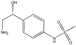 (R)-2-アミノ-1-[4-[(メチルスルホニル)アミノ]フェニル]エタノール 化学構造式