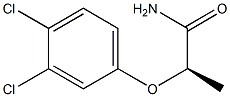 [R,(-)]-2-(3,4-ジクロロフェノキシ)プロピオンアミド 化学構造式