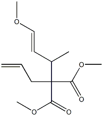 2-(2-Propenyl)-2-(1-methyl-3-methoxy-2-propenyl)malonic acid dimethyl ester