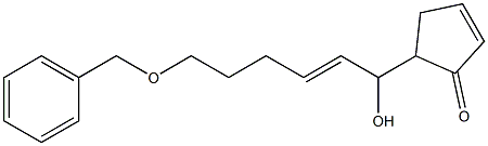 5-[(E)-6-Benzyloxy-1-hydroxy-2-hexenyl]-2-cyclopenten-1-one Struktur