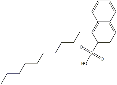 1-Decyl-2-naphthalenesulfonic acid Struktur