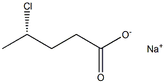 [S,(+)]-4-Chlorovaleric acid sodium salt Structure