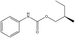 (-)-Carbanilic acid (R)-2-methylbutyl ester Struktur