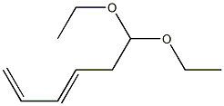 3,5-Hexadienal diethyl acetal Structure
