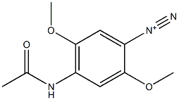 4-(Acetylamino)-2,5-dimethoxybenzenediazonium 结构式