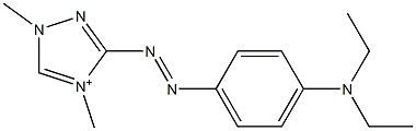 3-[[4-(Diethylamino)phenyl]azo]-1,4-dimethyl-1H-1,2,4-triazol-4-ium Structure