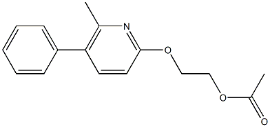 Acetic acid 2-[(5-phenyl-6-methylpyridin-2-yl)oxy]ethyl ester Structure