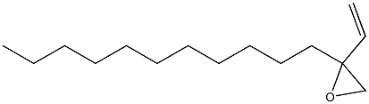 2-ウンデシル-2-ビニルオキシラン 化学構造式