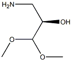 [R,(+)]-3-アミノ-1,1-ジメトキシ-2-プロパノール 化学構造式