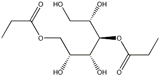 D-グルシトール3,6-ジプロピオナート 化学構造式