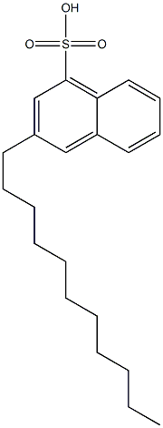 3-Undecyl-1-naphthalenesulfonic acid Structure