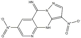 9-Imino-3,7-dinitro-4,9-dihydropyrazolo[1,5-a]pyrido[2,3-d]pyrimidine Structure
