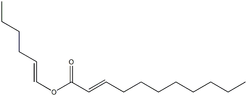 2-ウンデセン酸1-ヘキセニル 化学構造式