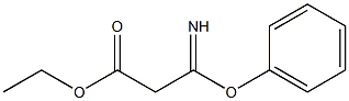 3-Imino-3-phenoxypropionic acid ethyl ester Struktur