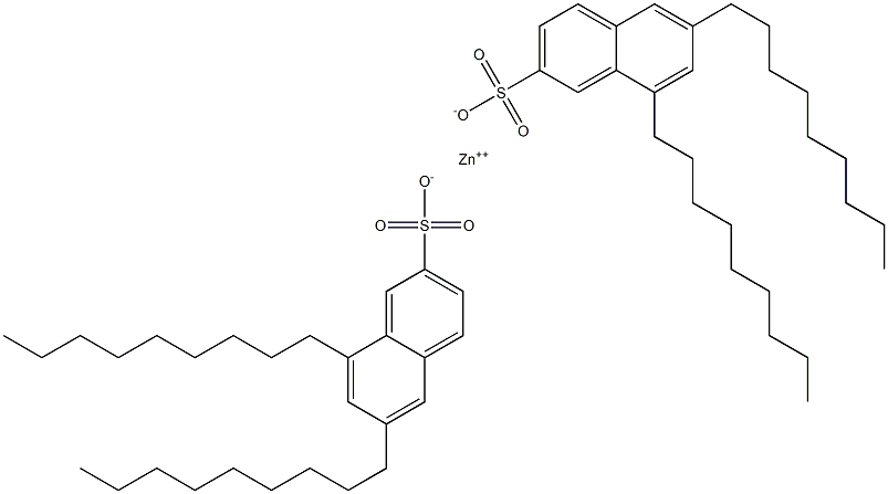 Bis(6,8-dinonyl-2-naphthalenesulfonic acid)zinc salt Structure
