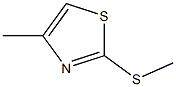 メチル(4-メチルチアゾール-2-イル)スルフィド 化学構造式