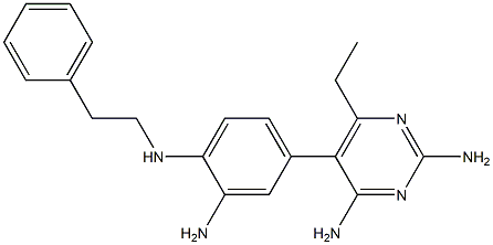 2,4-Diamino-6-ethyl-5-(3-amino-4-[(2-phenylethyl)amino]phenyl)pyrimidine
