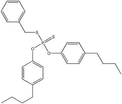 Dithiophosphoric acid O,O-bis(4-butylphenyl)S-benzyl ester Structure