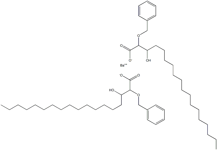 Bis(2-benzyloxy-3-hydroxystearic acid)barium salt