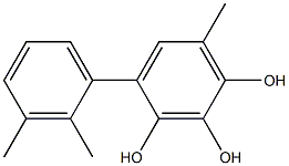 4-(2,3-Dimethylphenyl)-6-methylbenzene-1,2,3-triol Structure