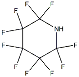 2,2,3,3,4,4,5,5,6,6-デカフルオロピペリジン 化学構造式