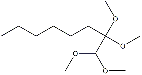 1,1,2,2-Tetramethoxyoctane Structure