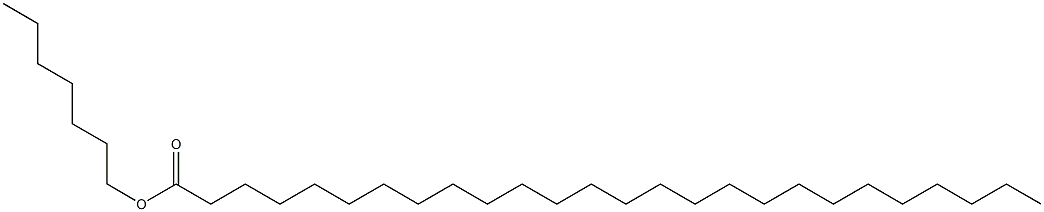 ヘキサコサン酸ヘプチル 化学構造式
