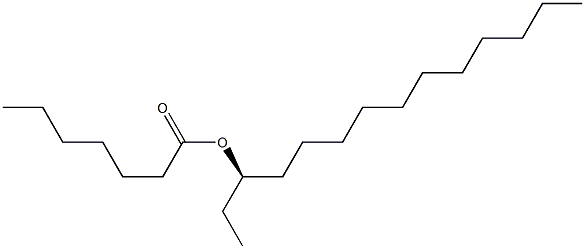 (+)-ヘプタン酸(R)-1-エチルドデシル 化学構造式