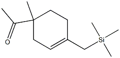 4-Acetyl-4-methyl-1-(trimethylsilylmethyl)-1-cyclohexene Structure