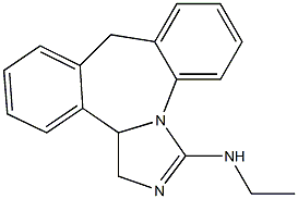 9,13b-Dihydro-3-ethylamino-1H-dibenz[c,f]imidazo[1,5-a]azepine Struktur