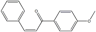(Z)-4'-メトキシカルコン 化学構造式