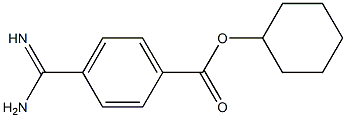 p-Amidinobenzoic acid cyclohexyl ester Structure