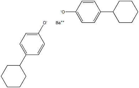 Barium bis(4-cyclohexylphenolate) Struktur
