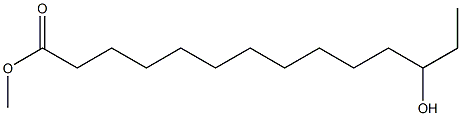12-Hydroxytetradecanoic acid methyl ester Structure