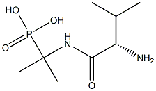[2-(L-バリルアミノ)プロパン-2-イル]ホスホン酸 化学構造式