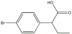 2-(p-ブロモフェニル)酪酸 化学構造式