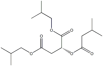[R,(+)]-2-(Isovaleryloxy)succinic acid diisobutyl ester Struktur