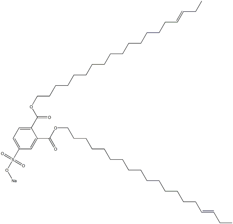 4-(Sodiosulfo)phthalic acid di(16-nonadecenyl) ester Structure