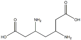 3,5-ジアミノピメリン酸 化学構造式