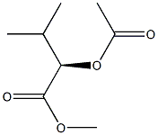 [R,(+)]-2-Acetyloxy-3-methylbutyric acid methyl ester Structure
