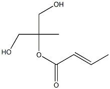 (E)-2-Butenoic acid 1,1-bis(hydroxymethyl)ethyl ester Structure