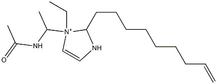 1-[1-(Acetylamino)ethyl]-1-ethyl-2-(8-nonenyl)-4-imidazoline-1-ium|