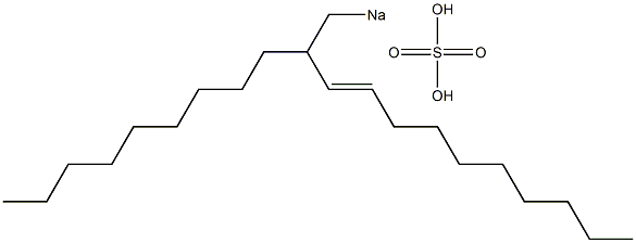 Sulfuric acid 2-nonyl-3-dodecenyl=sodium ester salt|