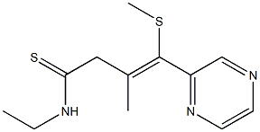 (2Z)-3-(Methylthio)-2-methyl-3-(pyrazin-2-yl)-N-ethyl-2-propene-1-carbothioamide